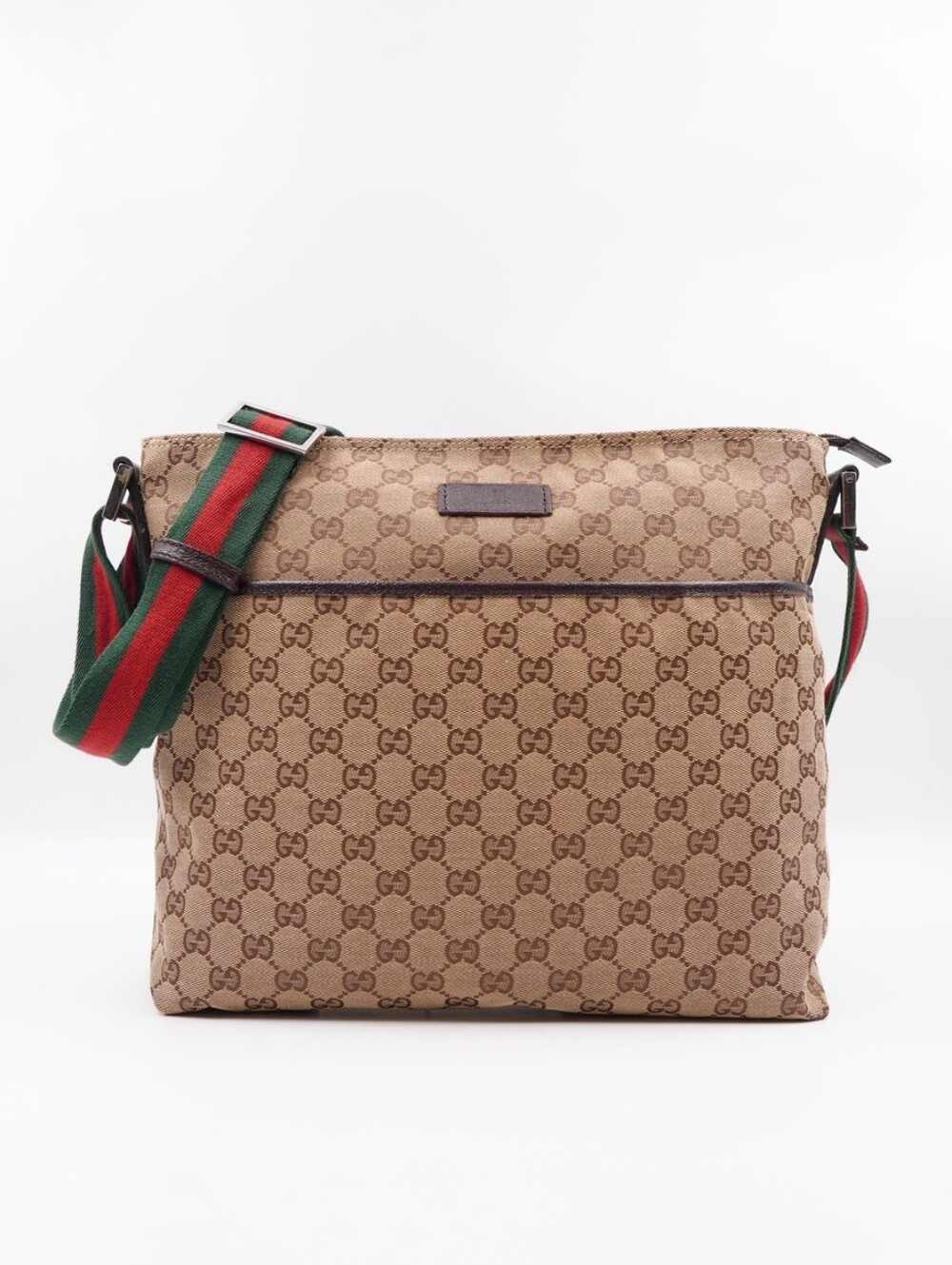CL45 💕 GUCCI Monogram Web Messenger Bag